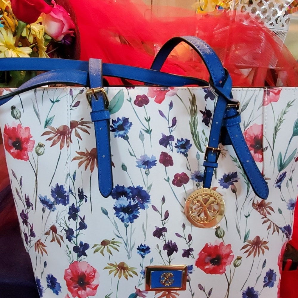 Christian Lacroix....floral satchel